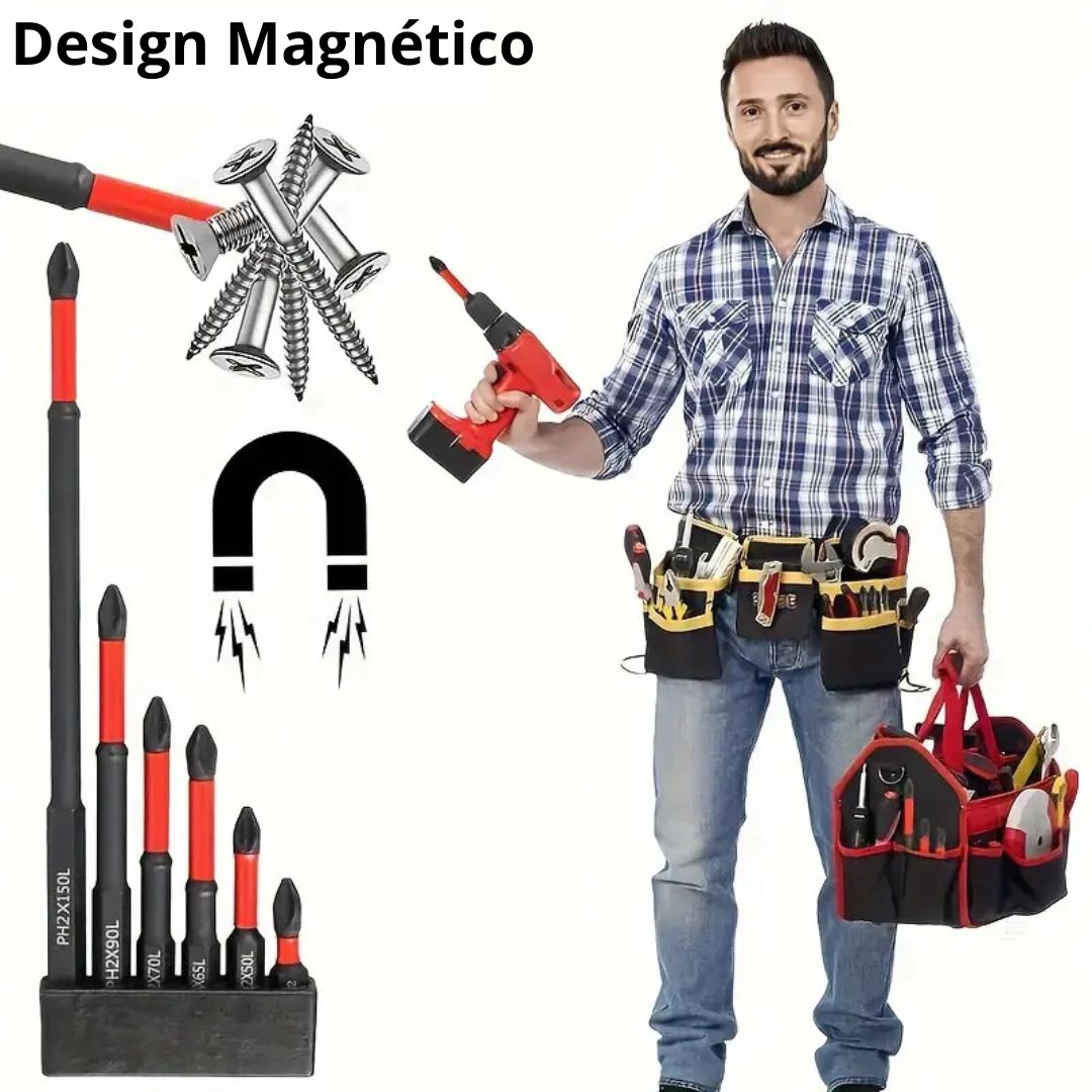 Jogo de Bits Magnéticos para Parafusadeira - Motivação MK