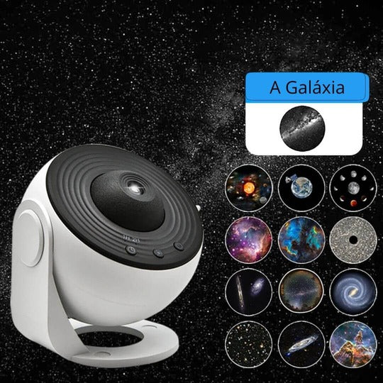 Projetor Galaxy 360°: Céu Estrelado Exclusivo – Oferta Limitada - Motivação MK