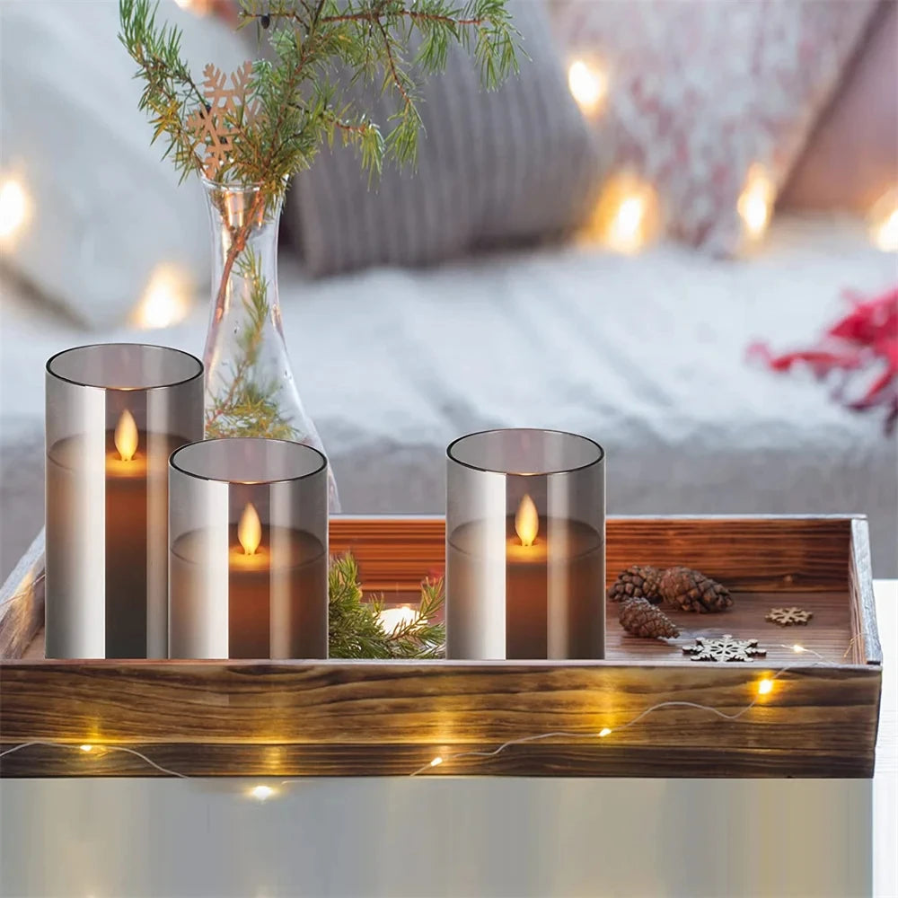 Velas LED Decorativas com Controle - Iluminação Elegante para Casa - Motivação MK