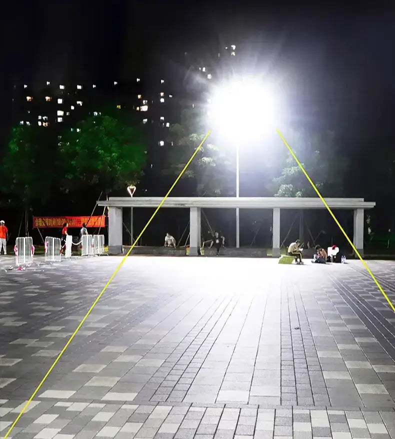 Luminária Solar LED 600W: Lampada de Emergência à Prova d'Água - Motivação MK
