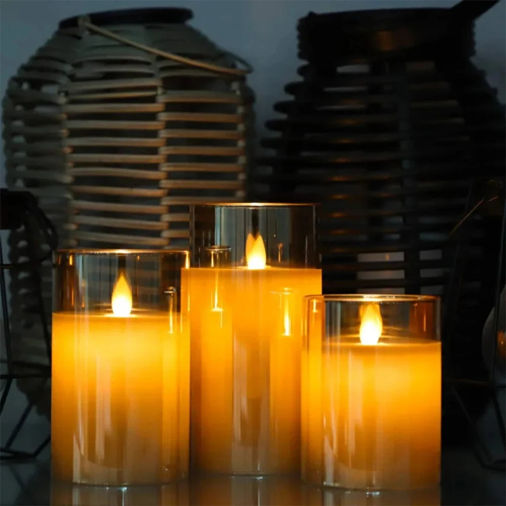 Velas LED Decorativas com Controle - Iluminação Elegante para Casa - Motivação MK