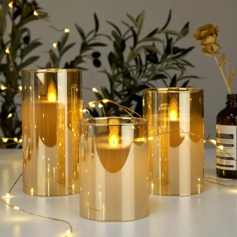 Velas LED Decorativas com Controle - Iluminação Elegante para Casa - Motivação MK