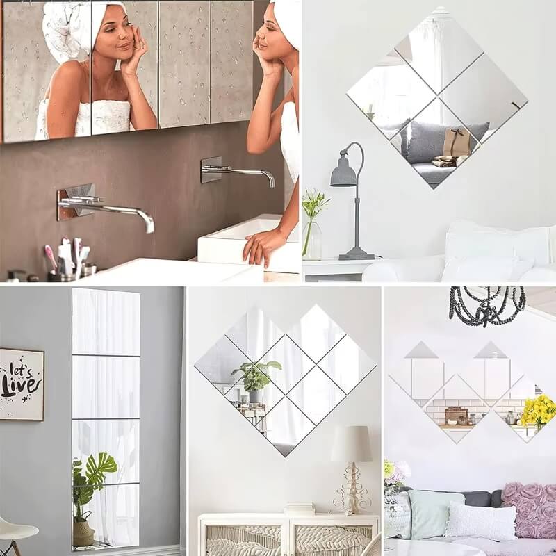 Espelhos Adesivos Flexíveis – Decoração Sofisticada e Fácil de Aplicar