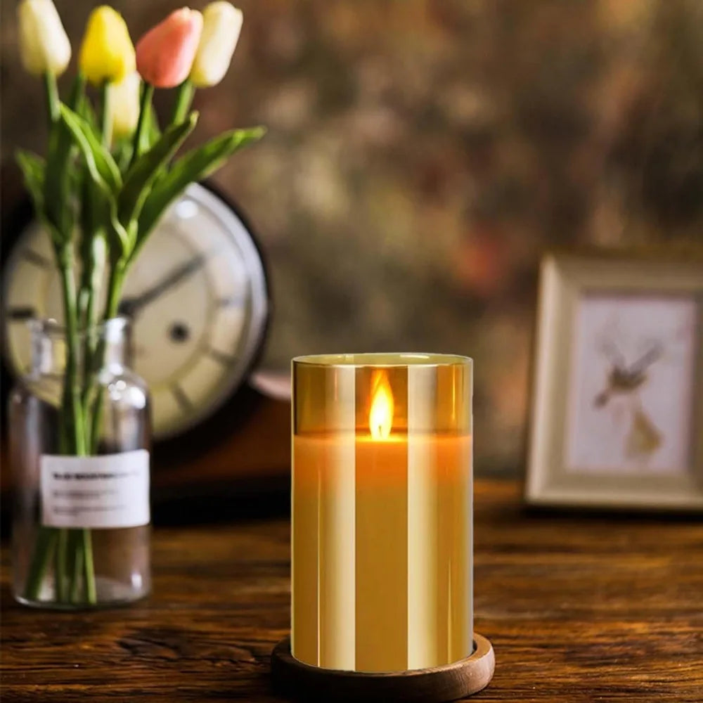 Velas LED Decorativas com Controle - Iluminação Elegante para Casa - Motivação MK