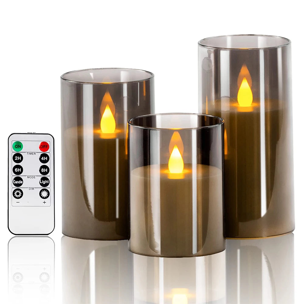 Velas LED Decorativas com Controle - Iluminação Elegante para Casa - Motivação MK