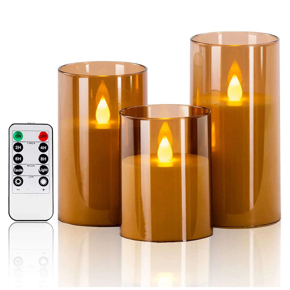 Velas LED Decorativas com Controle - Iluminação Elegante para Casa - Motivação MK