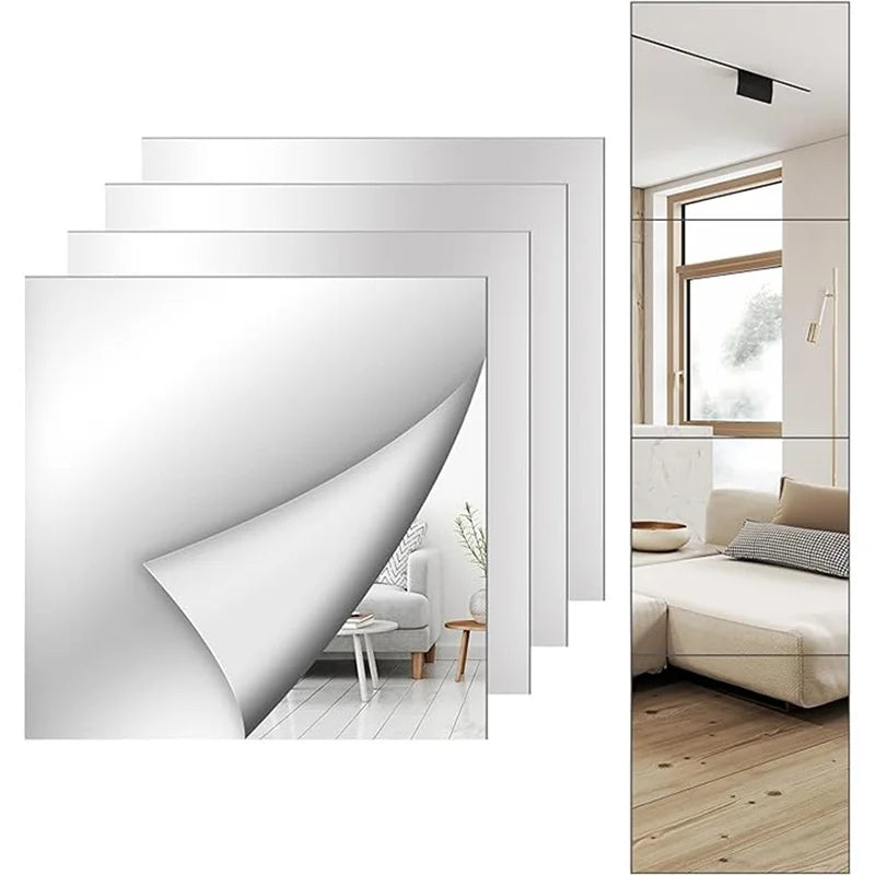 Espelhos Adesivos Flexíveis – Decoração Sofisticada e Fácil de Aplicar
