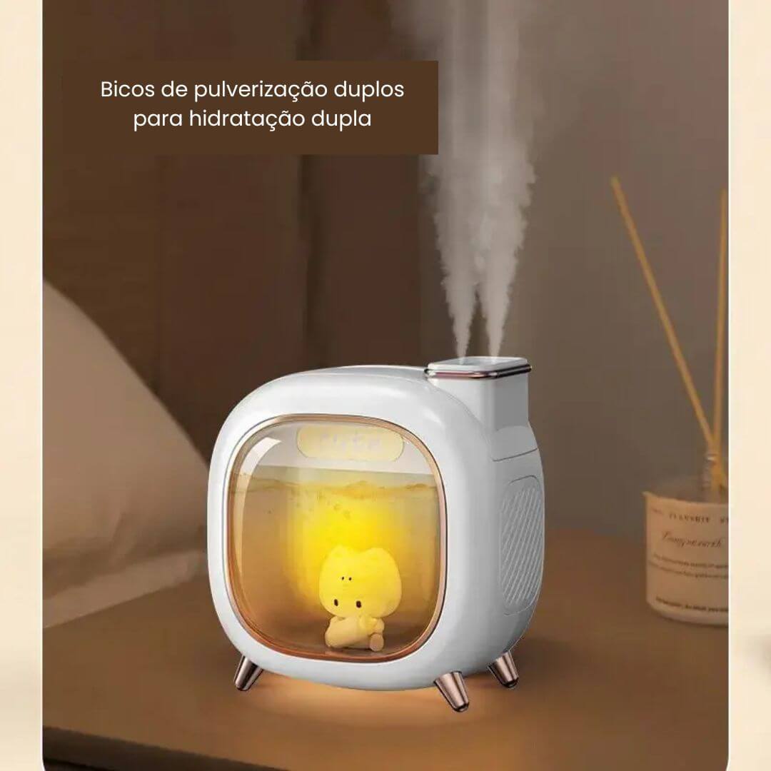 MistAir - Umidificador Portátil 500ML Silencioso e Recarregável USB