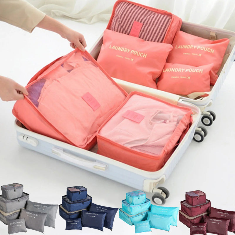 Kit Pack&Go - Organizador de Mala 6 Peças – Viagem Sem Bagunça