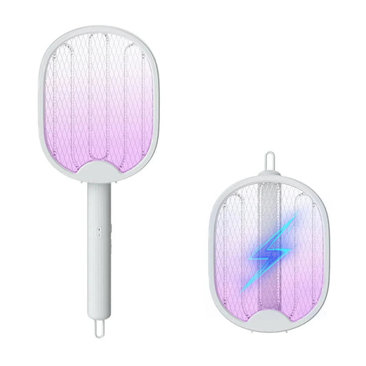 Raquete Elétrica 4 em 1 - USB, Dobrável e Mata Mosquitos na Hora. - Motivação MK