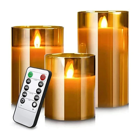 Velas LED Decorativas com Controle - Iluminação Elegante para Casa - Motivação MK
