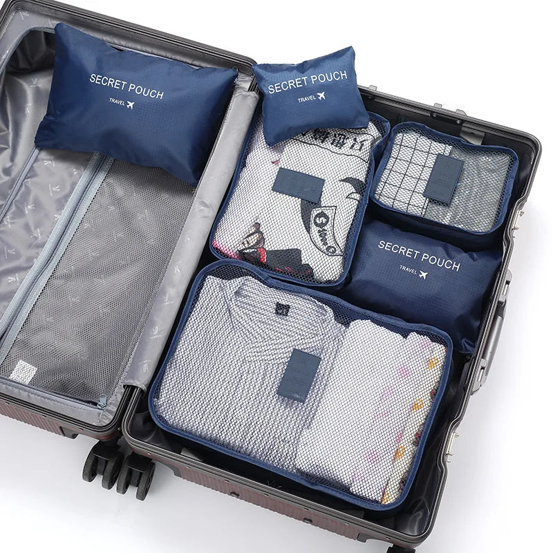 Kit Pack&Go - Organizador de Mala 6 Peças – Viagem Sem Bagunça