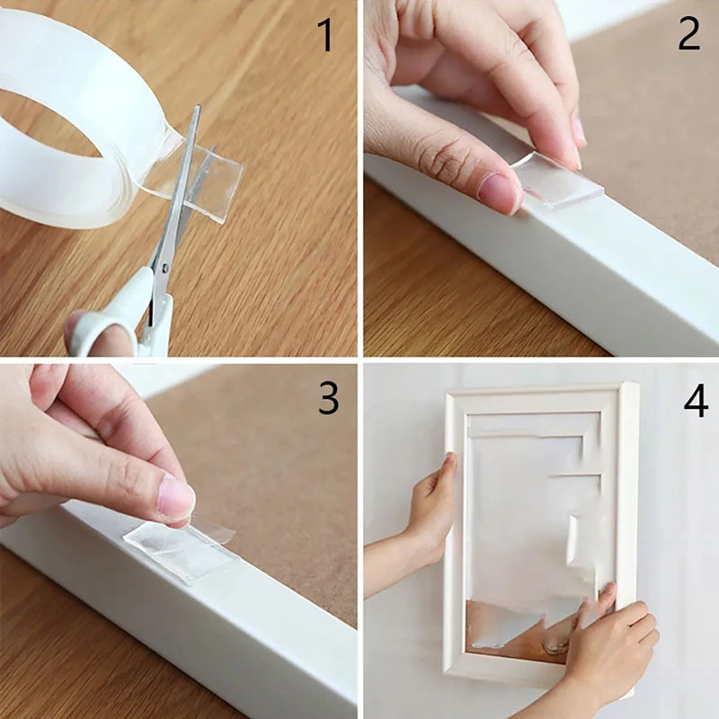 Ultra-strong Double Sided Adhesive Monster Tape Home Appliance Waterproof Wall Stickers Home Improvement Resistant Tapes - Motivação MK