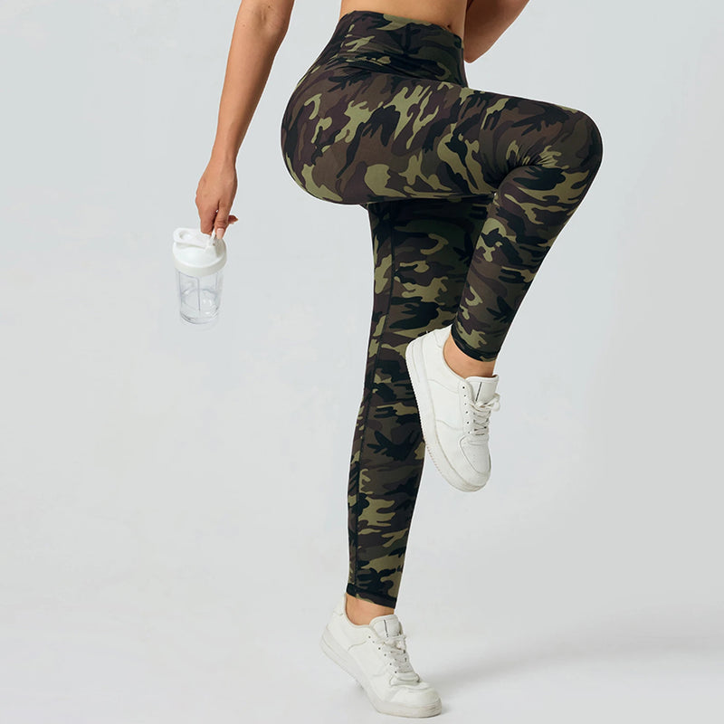 Calça Leggin Fitness Feminina Estampada – Slim Confortável