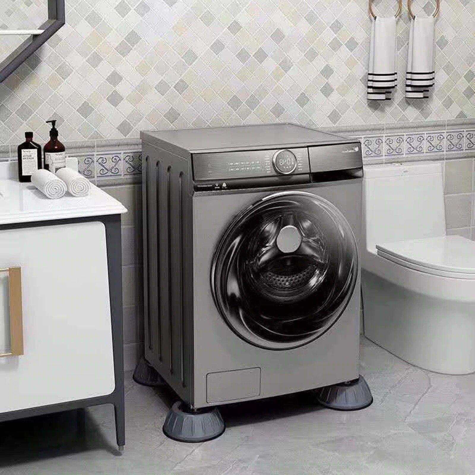 Kit com 4 Pés Anti Vibração Para Máquina de Lavar - Motivação MK