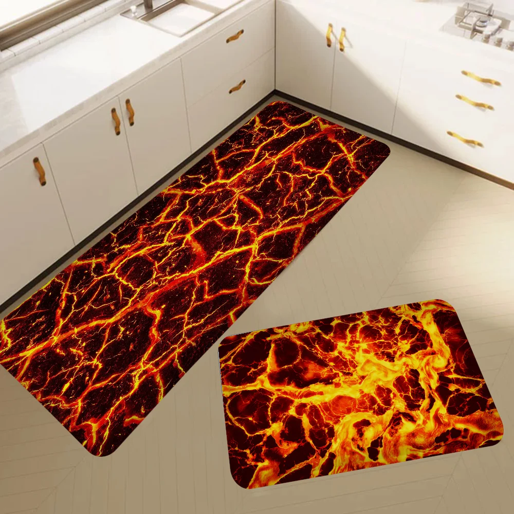 LavaRug Tapete 3D Magma – Confortável, Antiderrapante e Resistente