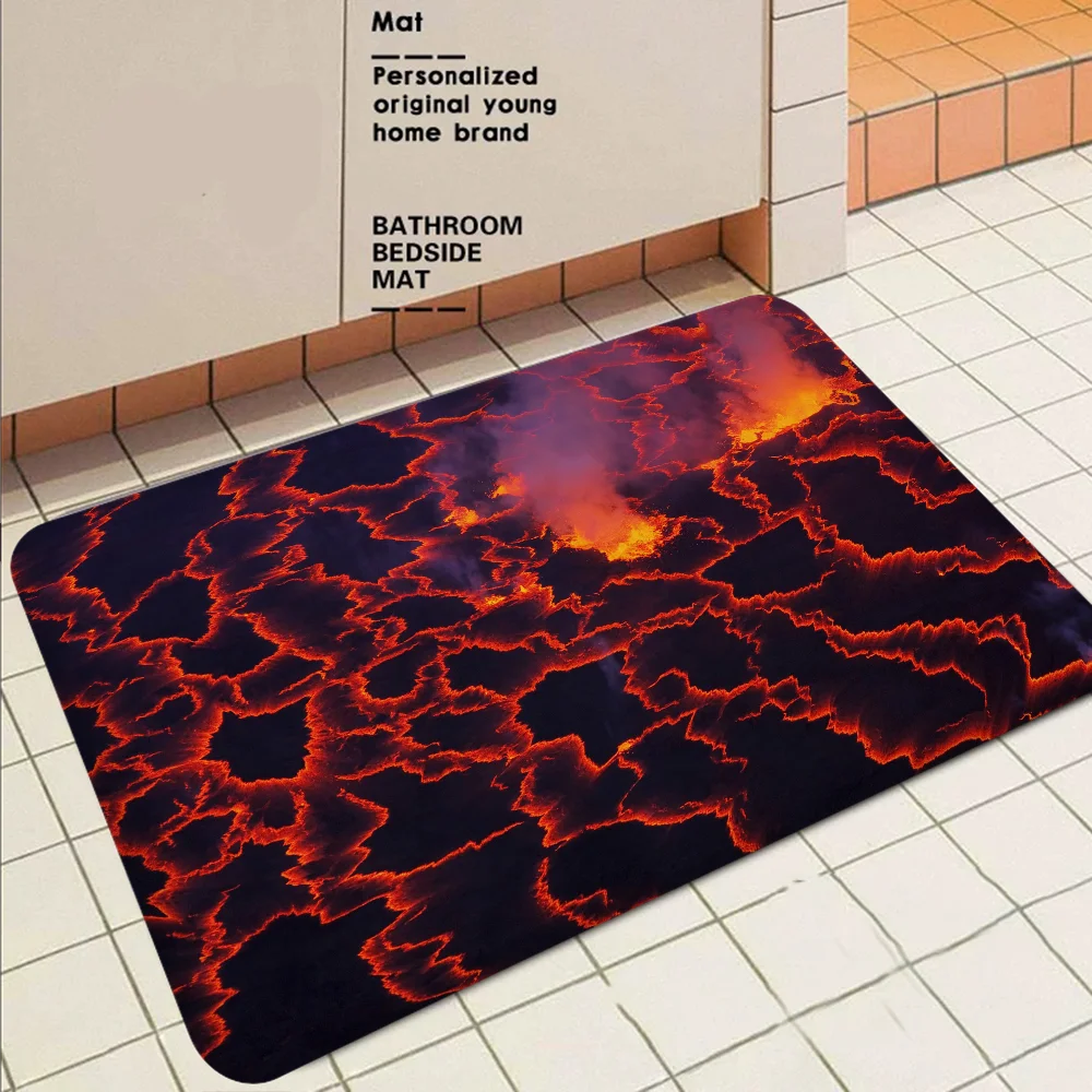 LavaRug Tapete 3D Magma – Confortável, Antiderrapante e Resistente